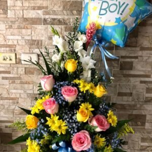 new baby flower arrangement