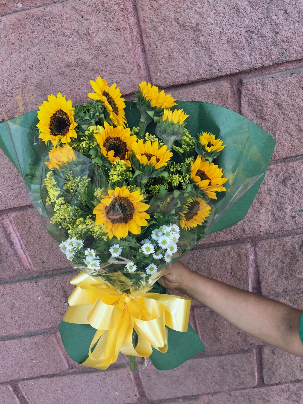 12 girasoles en Bouquet