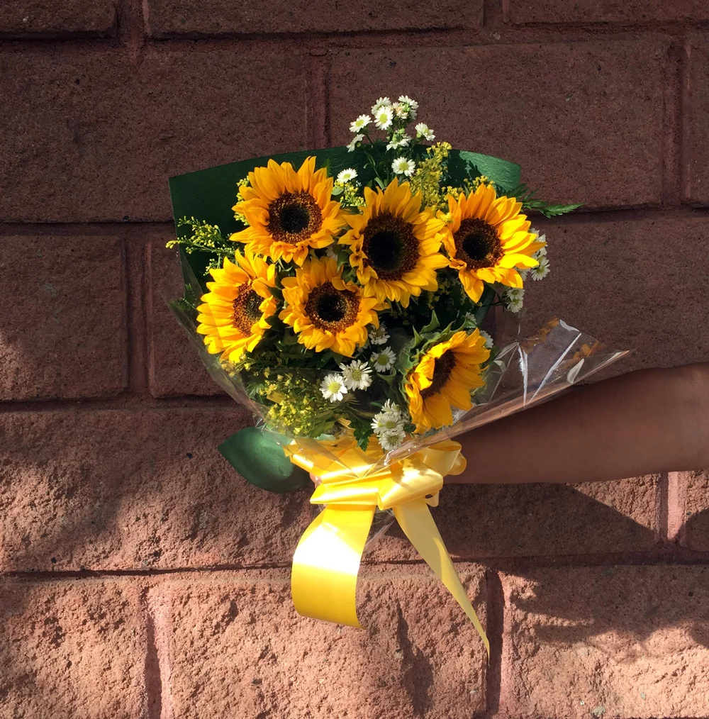 6 girasoles en bouquet | Floristeria El Tulipan