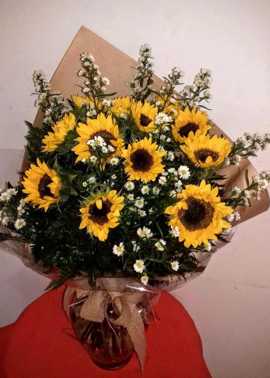 12 Girasoles en Bouquet - Imagen 3