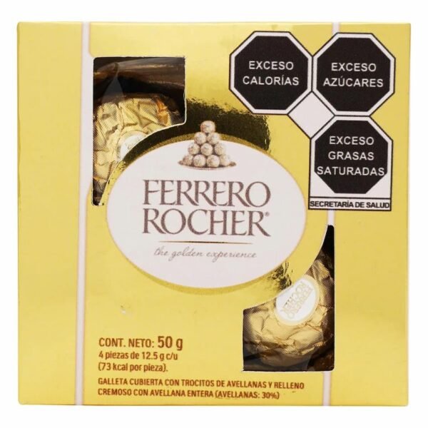 caja pequena de chocolates ferrero rocher