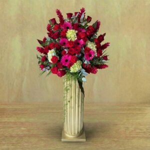 arreglo de lujo en pedestal