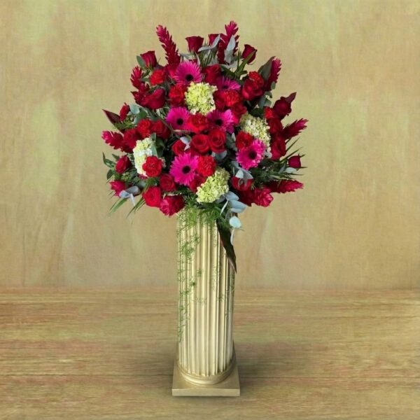 Gran arreglo floral de lujo con rosas y gerberas, entrega en Managua